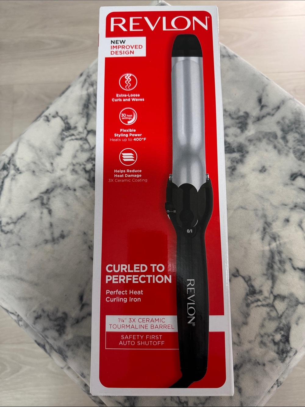Unopened- Revlon Silver and Black Curling Iron - Women’s Grooming Hair Care